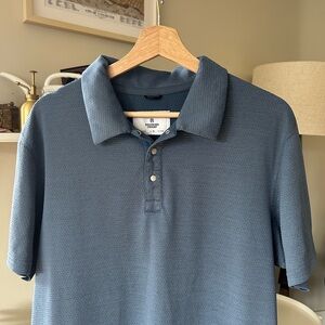 Reigning Champ Solotex Mesh Tiebreaker Performance Slate Polo Shirt